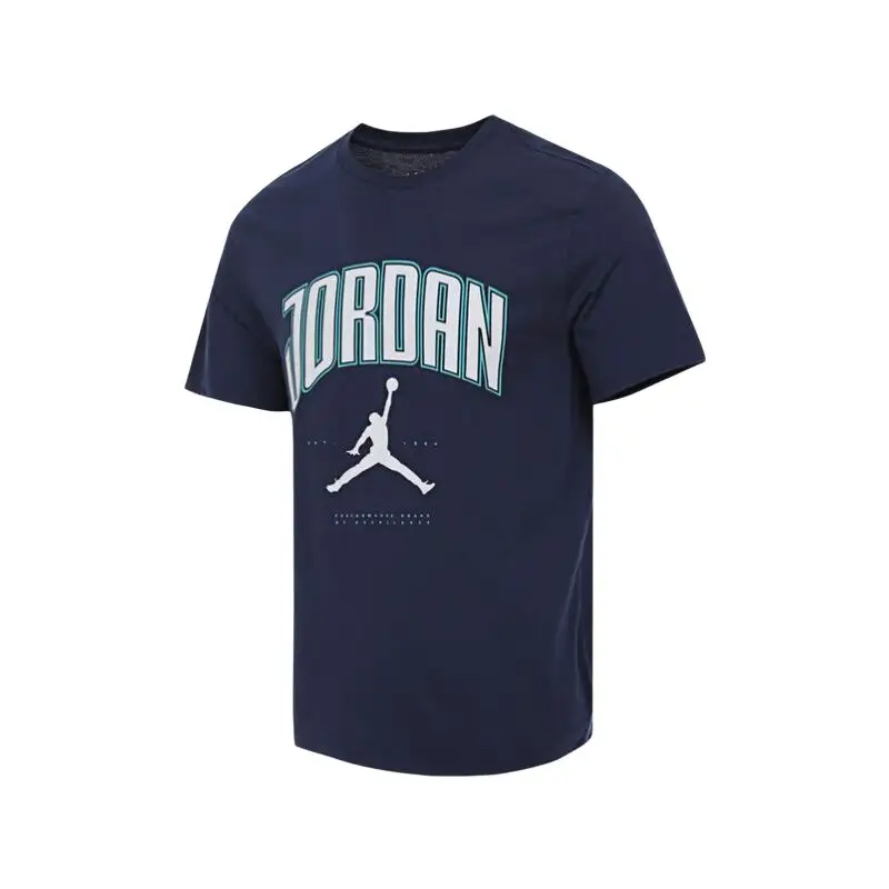 Jordan CITY 88 CREW T Shirt Men's Marine Blue
