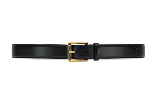 GUCCI Leather Belts Men's Black Width 3cm
