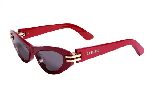 DIOR Cat Eye Sunglasses Women's Red