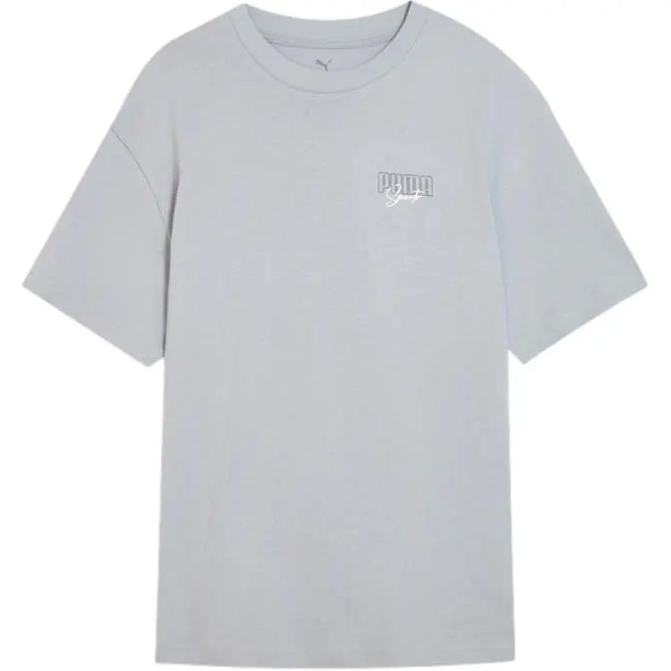 PUMA Elevatedgraphic SS25 T Shirt Men's Light Gray 20