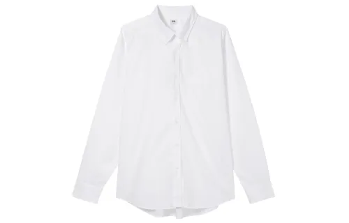 UNIQLO Shirts Unisex White Lapel Moderate Other