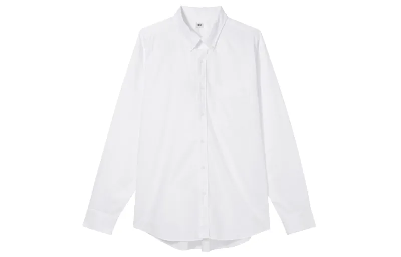 UNIQLO Shirts Unisex White Lapel Moderate Other