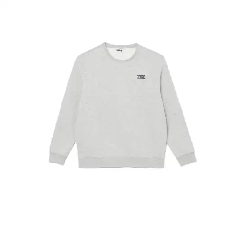 FILA Sweatshirts Men's Gray Crew Neck Moderate Regular