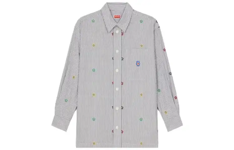 KENZO Target Oversized Striped Shirt