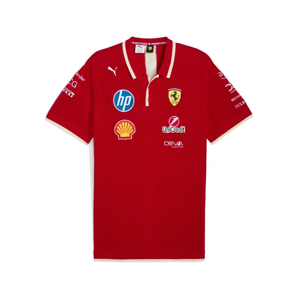 PUMA Scuderia Ferrari Racing Collection Polo Shirt Men's Red
