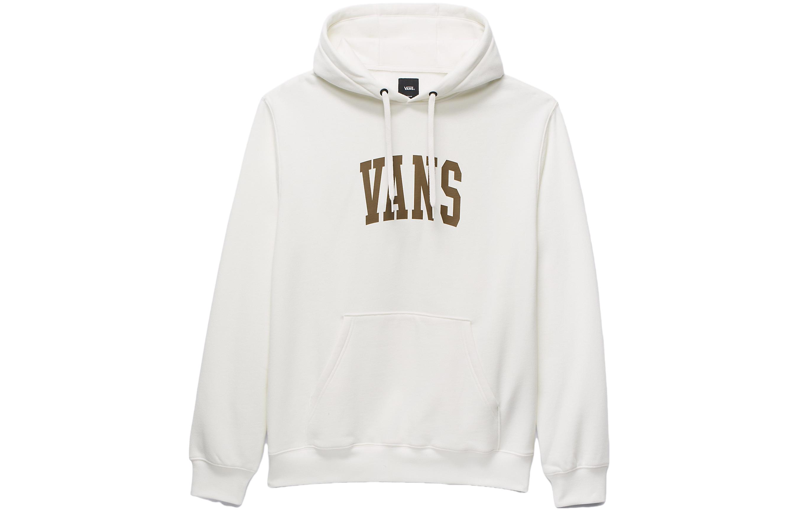 Vans Arched Pullover Hoodie Sweatshirt Unisex White