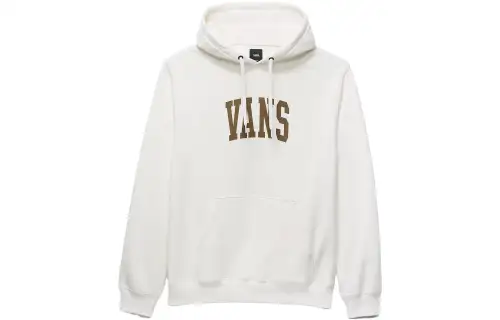 Vans Arched Pullover Hoodie Sweatshirt Unisex White