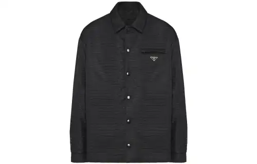 PRADA Logo print Padded Shirt