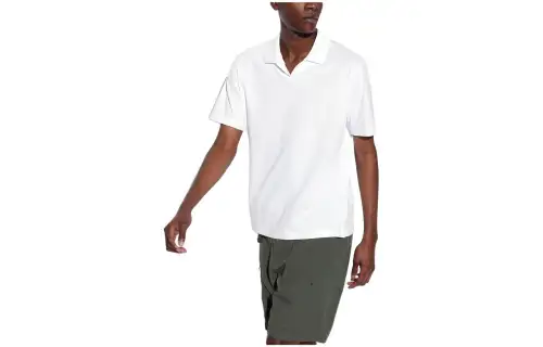 UNIQLO Polo Shirts Unisex White Polo Collar Moderate Other