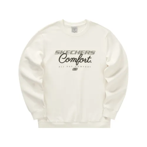 Skechers Colorful Sweatshirt Men's Tofu White