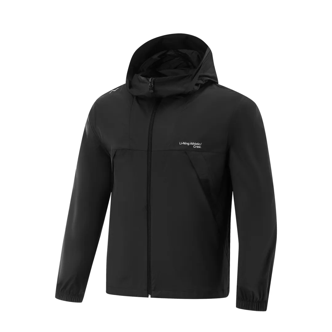 Li Ning Breathable UV Protection Sun Protection Clothing Men's Black