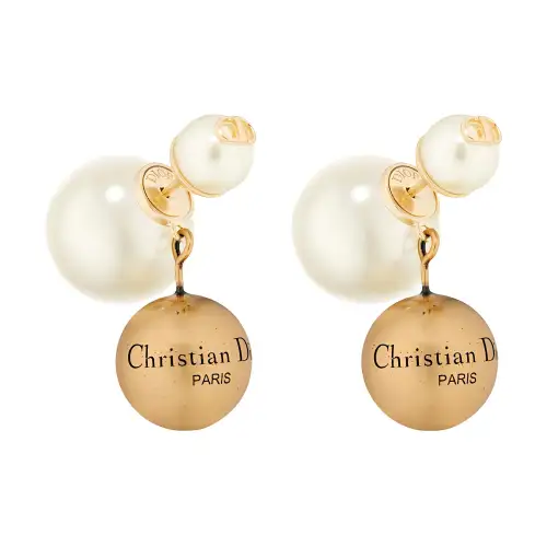 DIOR Metal Earrings Women's Gold