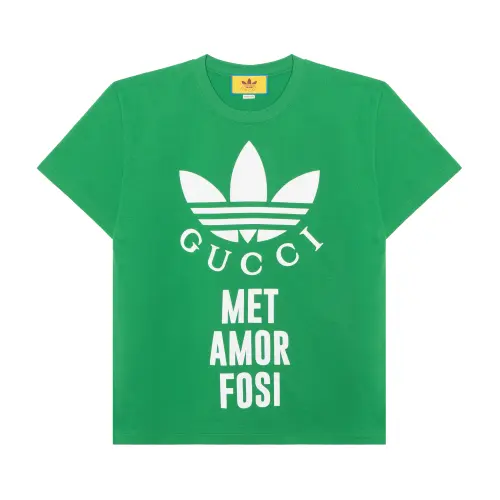 GUCCI X Adidas Cotton Jersey T Shirt