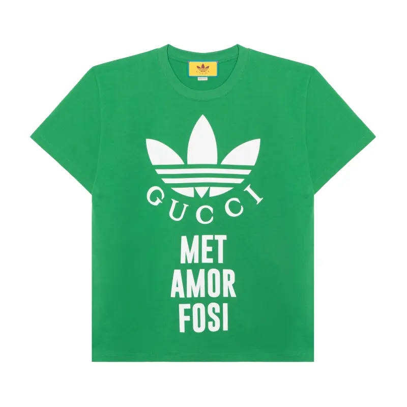 GUCCI X Adidas Cotton Jersey T Shirt