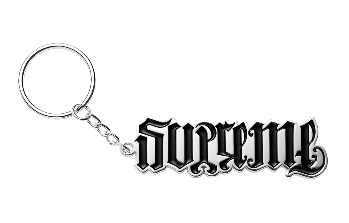 Supreme Ambigram Keychain Red