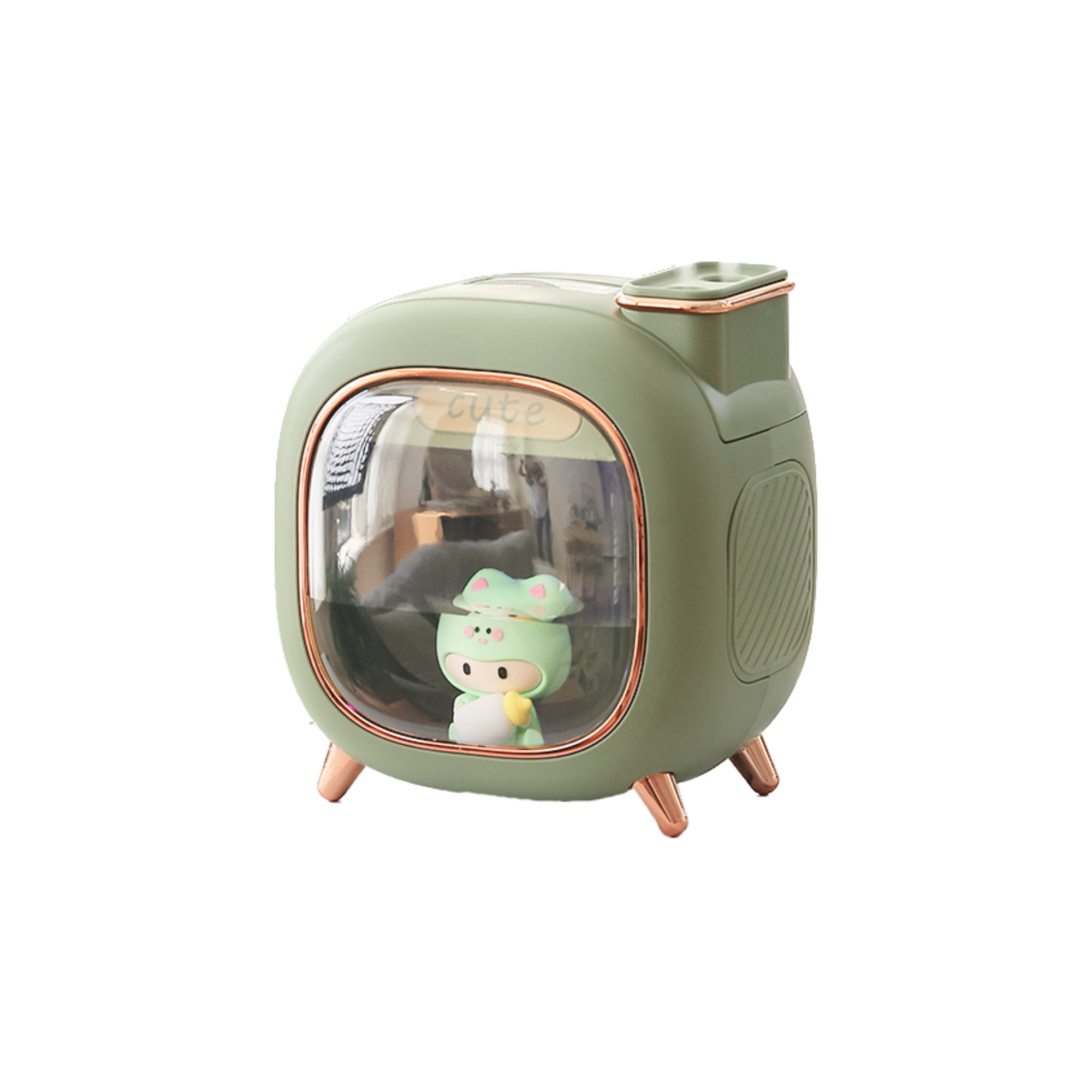 Table humidifier for office, mute night light charging, handheld aromatherapy, high quality spray, 500 ml