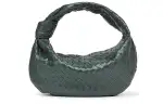 Bottega Veneta Sheepskin Portable Crossbody Bag, Shoulder Bag Women's Dark Green