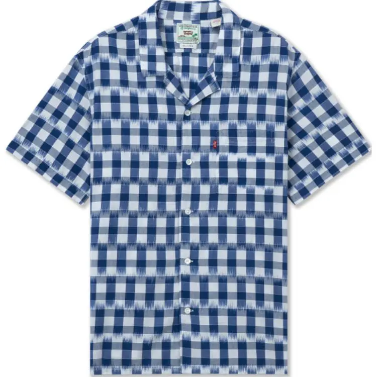 Levi's Shirts Men's Blue White Suit Collar Moderate Other