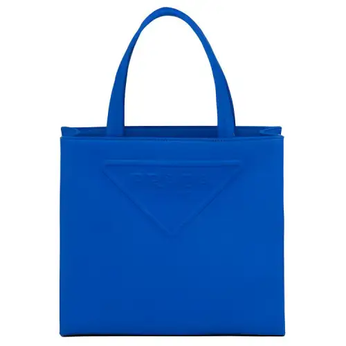PRADA Twill Tote Bag, Shoulder Bag Women's Light Blue