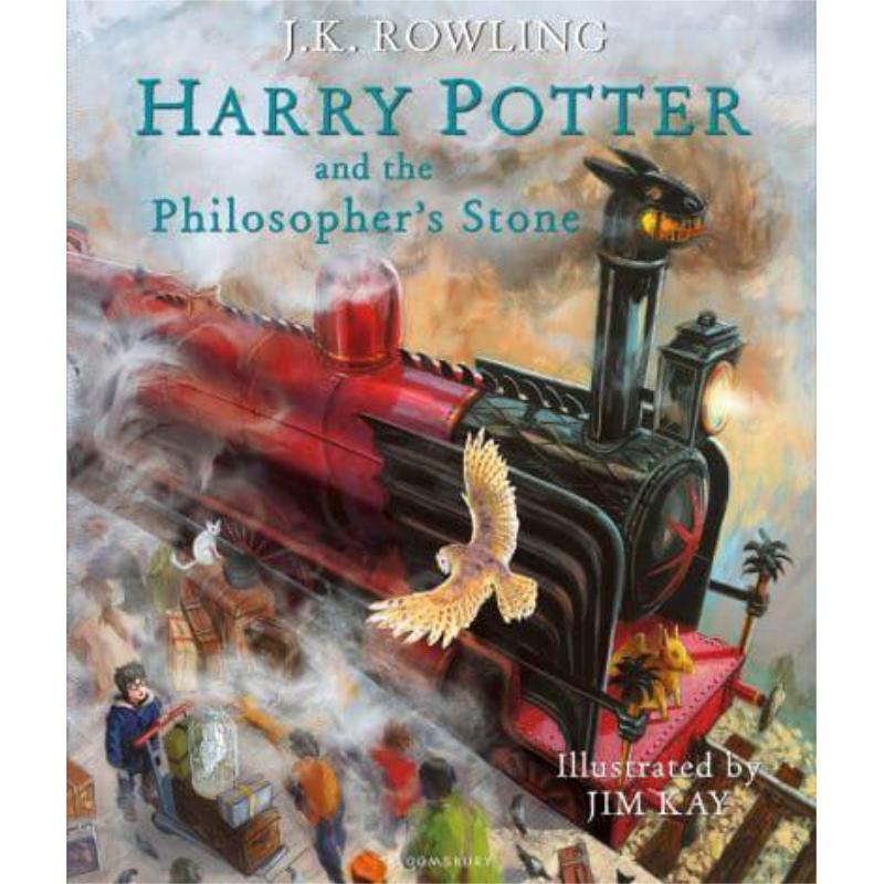 Harry Potter and the Philosopher's Stone Illustrated Edition (Hardcover) J. K. Rowling English Humanities and Social Sciences Original Book Hardcover