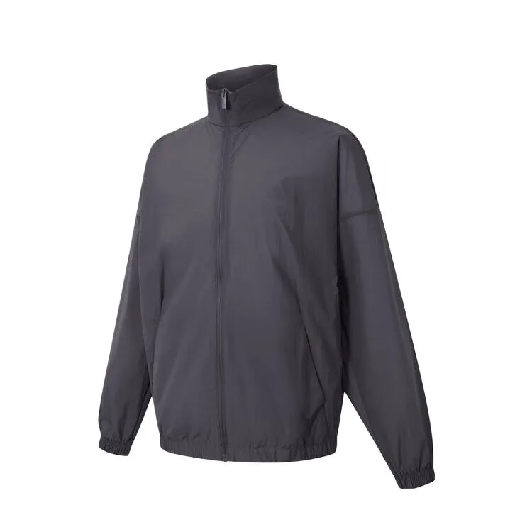 Adidas Jackets Men's Gray Stand Collar Moderate Other