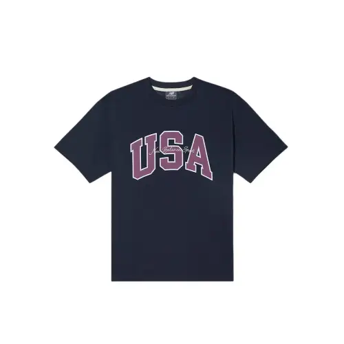 New Balance UNI USA T Shirt Unisex 59 Marine