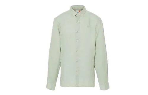 Timberland Shirts Men's Light Green Stand Collar Moderate Other