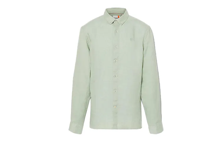 Timberland Shirts Men's Light Green Stand Collar Moderate Other