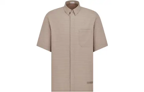 DIOR Shirts Men's Beige Lapel Moderate Other
