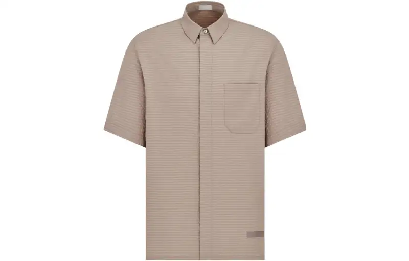 DIOR Shirts Men's Beige Lapel Moderate Other