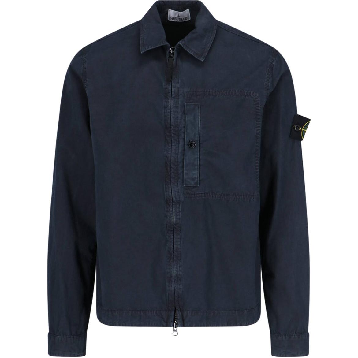 Мужская рубашка STONE ISLAND (синяя)