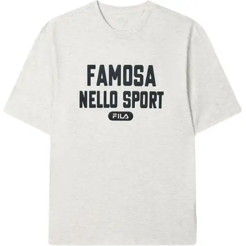 FILA MILANO T Shirt Men's Light Khaki Heather Gray LK