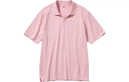 UNIQLO Polo Shirts Unisex Pink Moderate Other