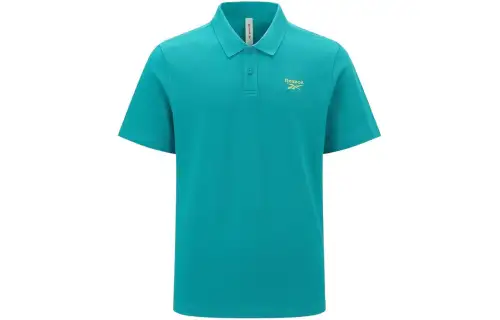 Reebok Polo Shirts Unisex Blue Polo Collar Moderate Straight Fit