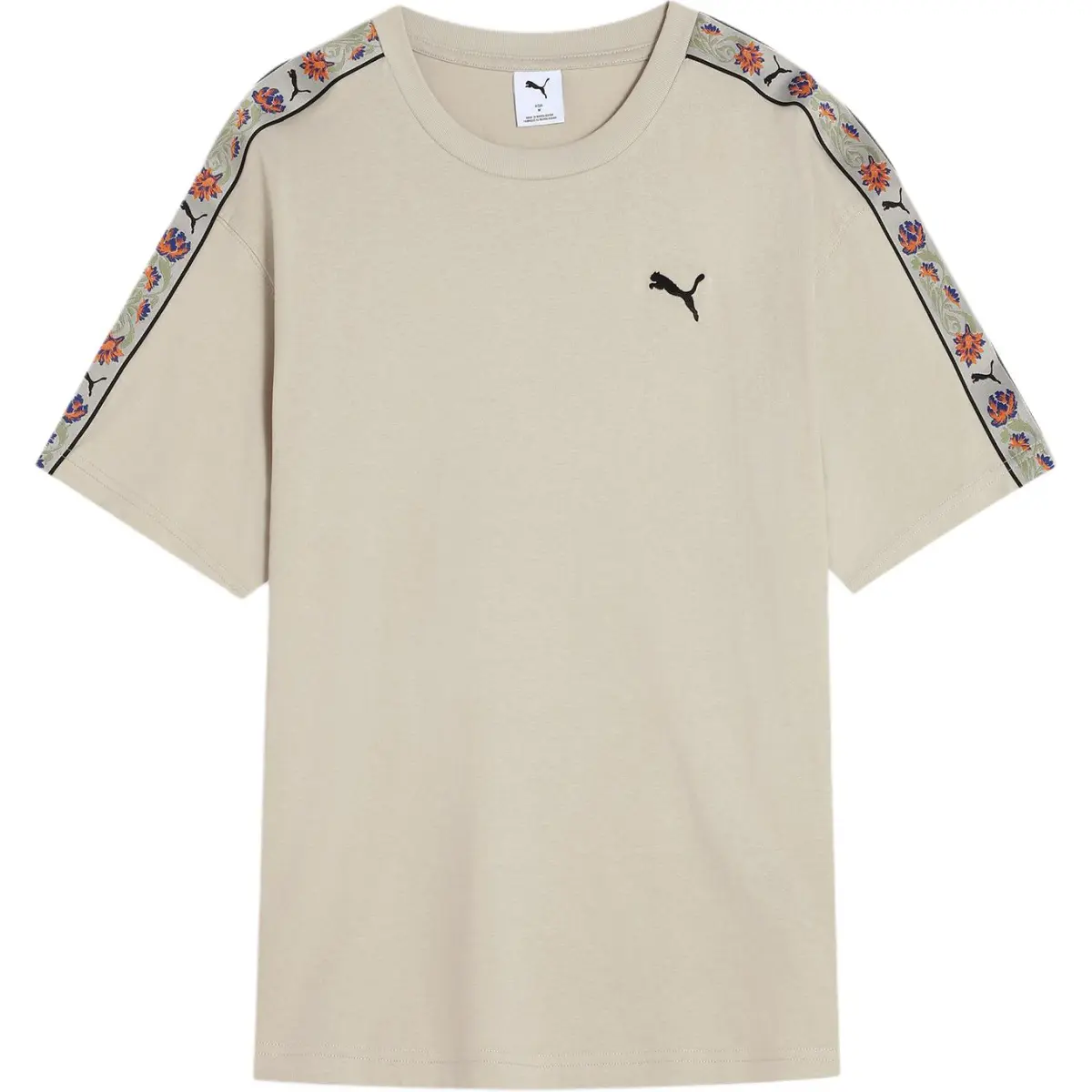 PUMA RELAXEDFloral SS25 T Shirt Men's Sand Gray 68