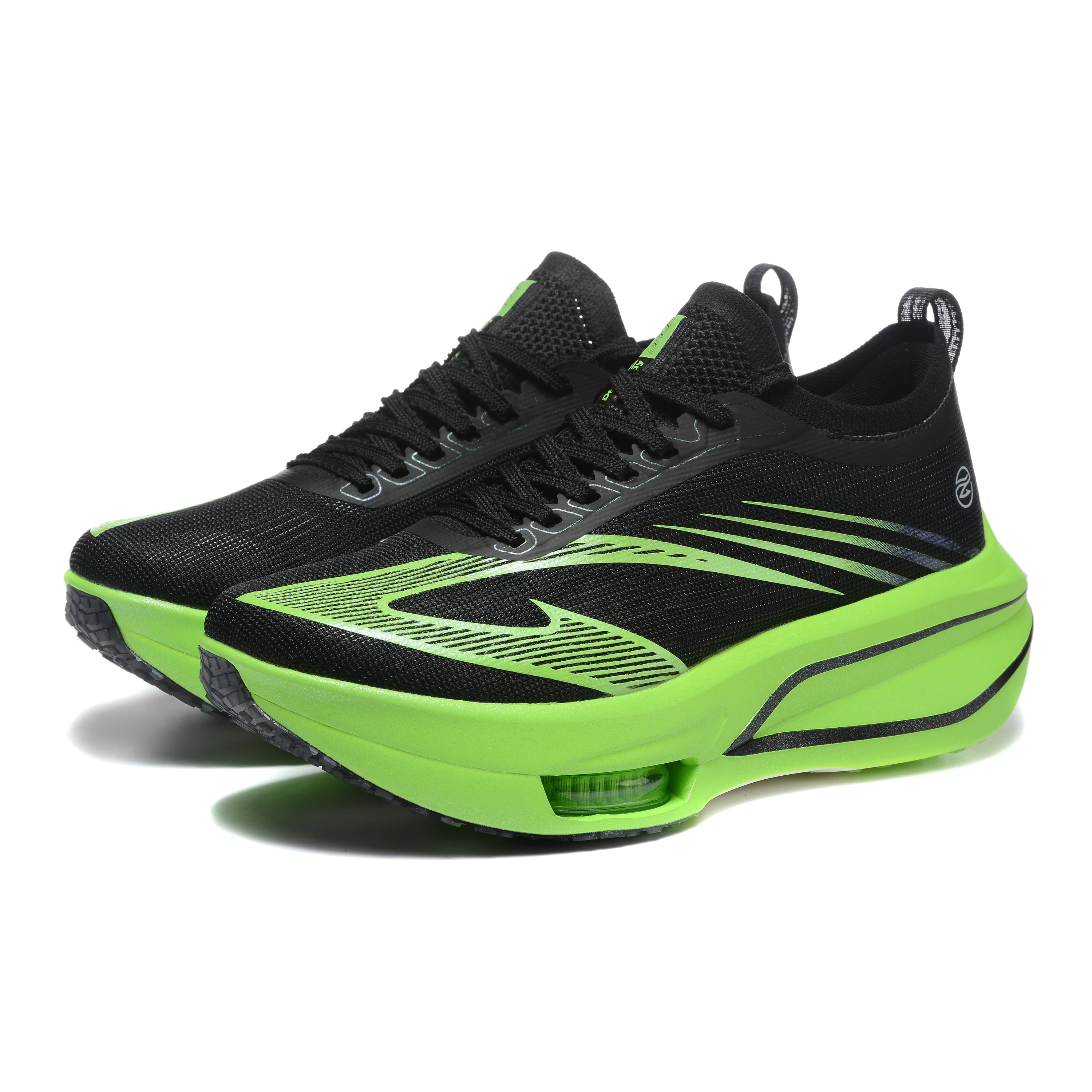 DEERWAY Running Shoes Unisex Black Green