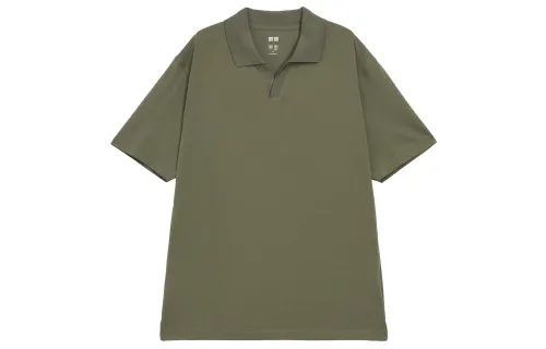 UNIQLO Polo Shirt Unisex Dark Olive
