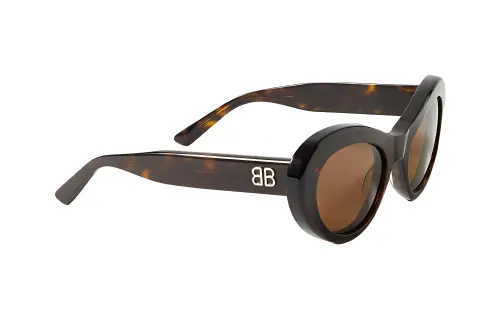 Balenciaga Recycled Acetate Cat Eye Sunglasses Women's Tortoiseshell