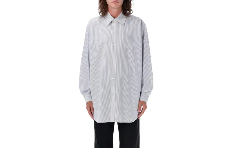 PALM ANGELS Striped Rugby Shirt