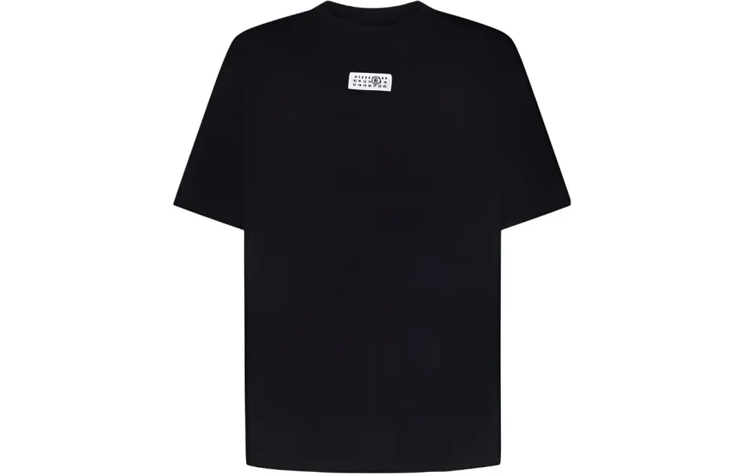 MM6 Maison Margiela Logo Patch Crewneck T Shirt