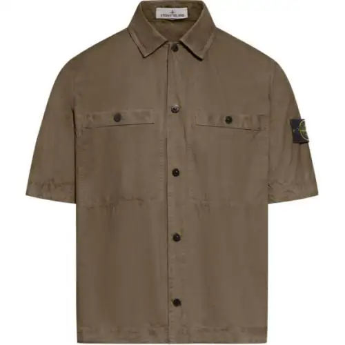 STONE ISLAND Compass Patch Short Sleeved Shirt