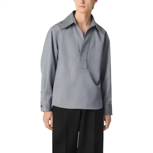 Bottega Veneta SS25 Shirt Men's Gray