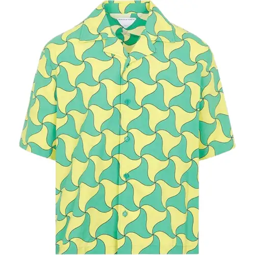 Bottega Veneta 2021 swirl-pattern shirt