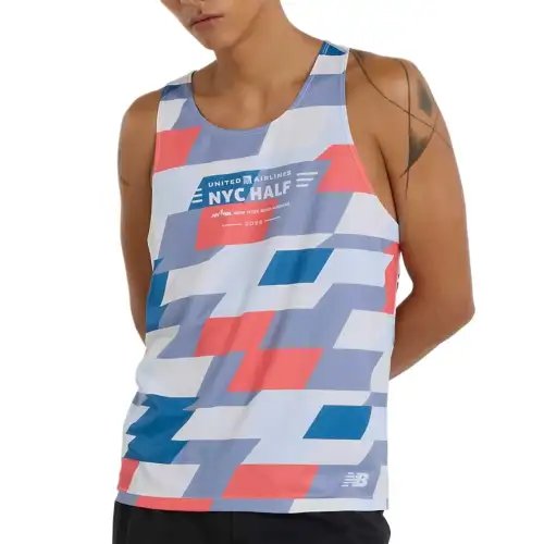 New Balance United Airlines NYC Tank Top Men's Blue White Pink