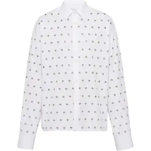 PRADA Prada, long-sleeve, white shirt, oversize