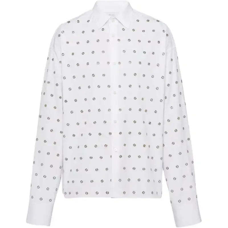 PRADA Prada, long-sleeve, white shirt, oversize