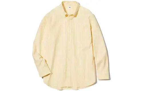 UNIQLO Shirt Unisex Apricot Yellow