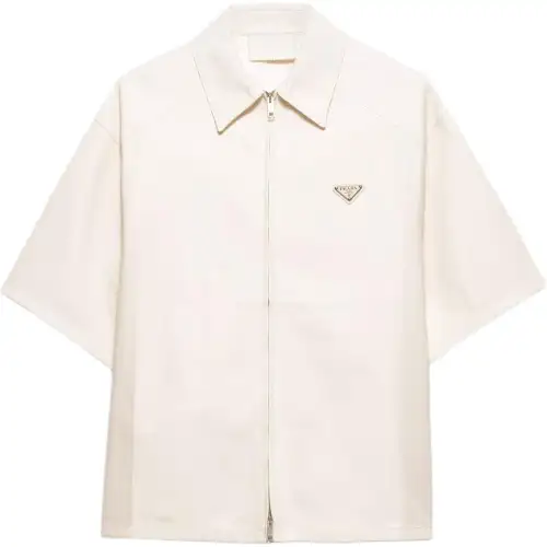 Prada leather shirt