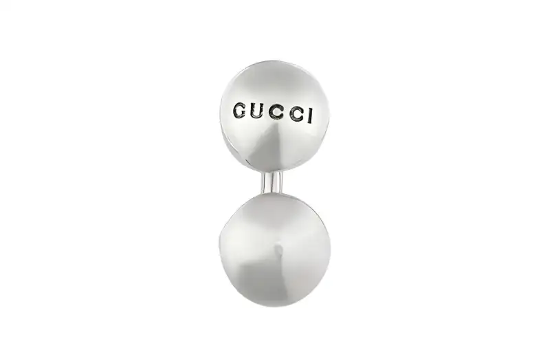 GUCCI Metal Stud Earrings Women's
