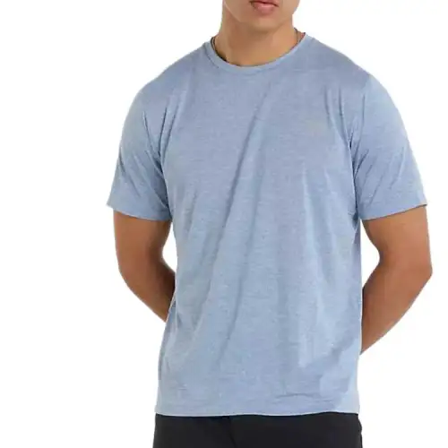 New Balance T Shirts Men's Blue Crew Neck Moderate
